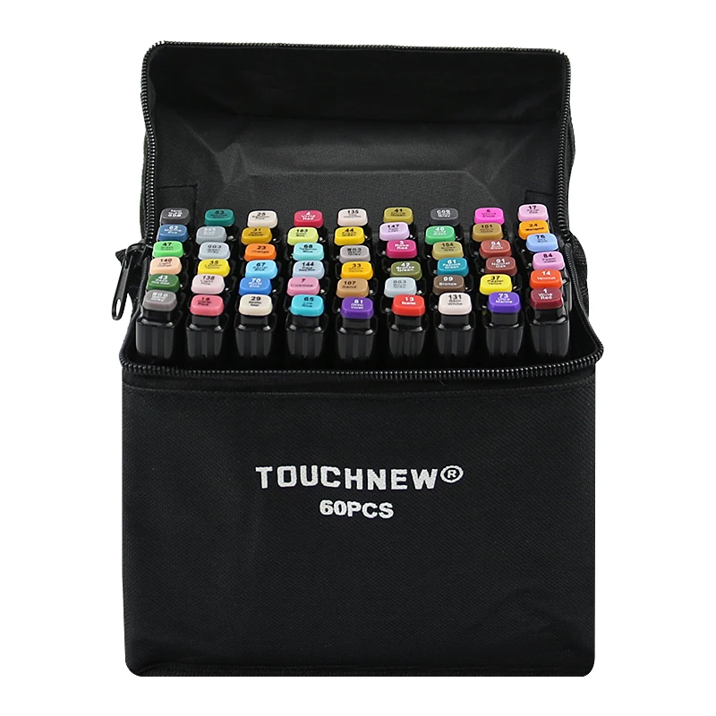 TouchFIVE 30/40/60/80 Цвет маркеры манга рисунок Маркеры Ручка на спиртовой основе эскиз жирной двойной кисть товары для рукоделия