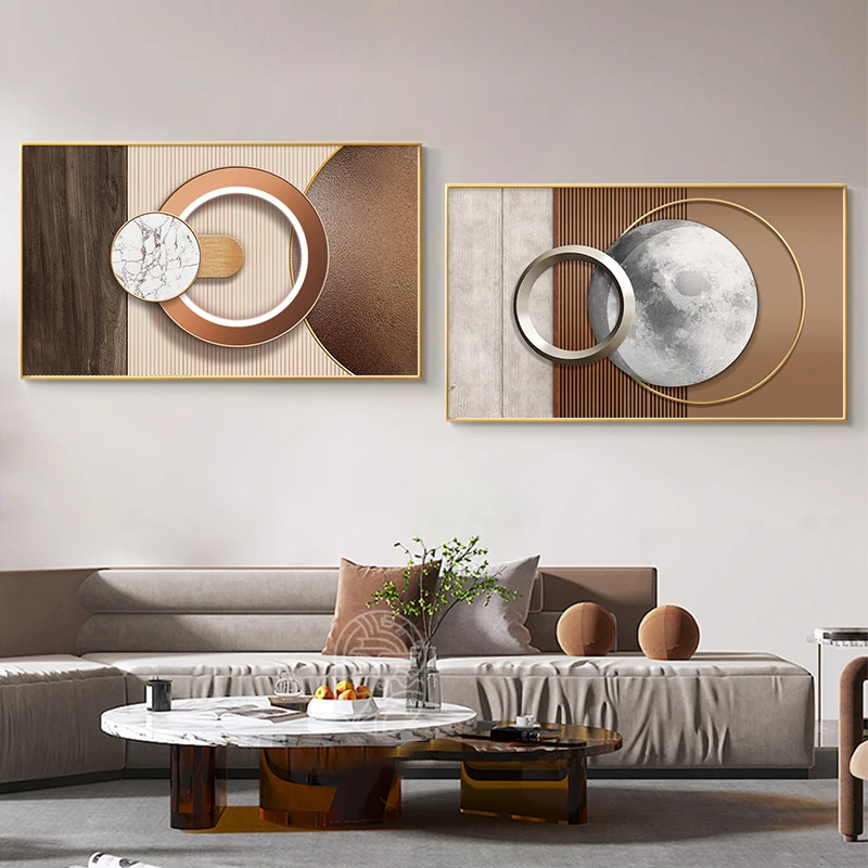 Abstract Geometric Art Canvas Painting Home Decoration Posters and Prints Minimalist Wall Art Pictures for Living Room Bedroom
