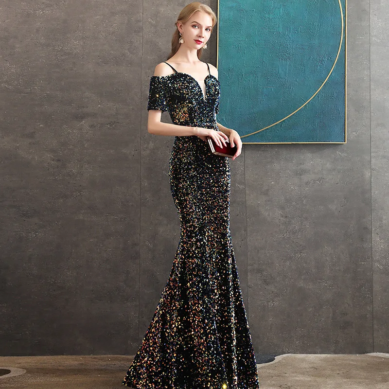 Vestidos De Gala, платья для выпускного вечера со стразами, длинные,, на тонких бретелях, Vestidos De Fiesta Largos vestido de festa