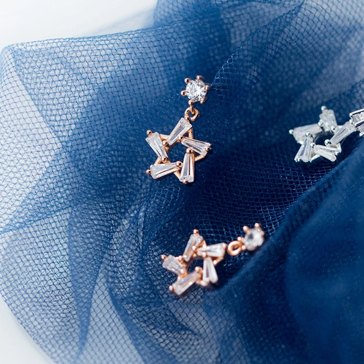 2019 корейские модные серьги с кристаллами милые маленькие гвоздики золотые