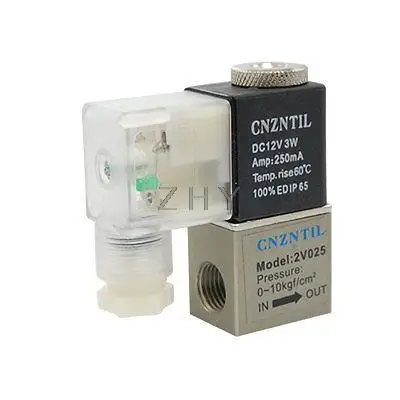 

Pneumatic 2 Positions 2-Way Solenoid Valve DC 12V 3W