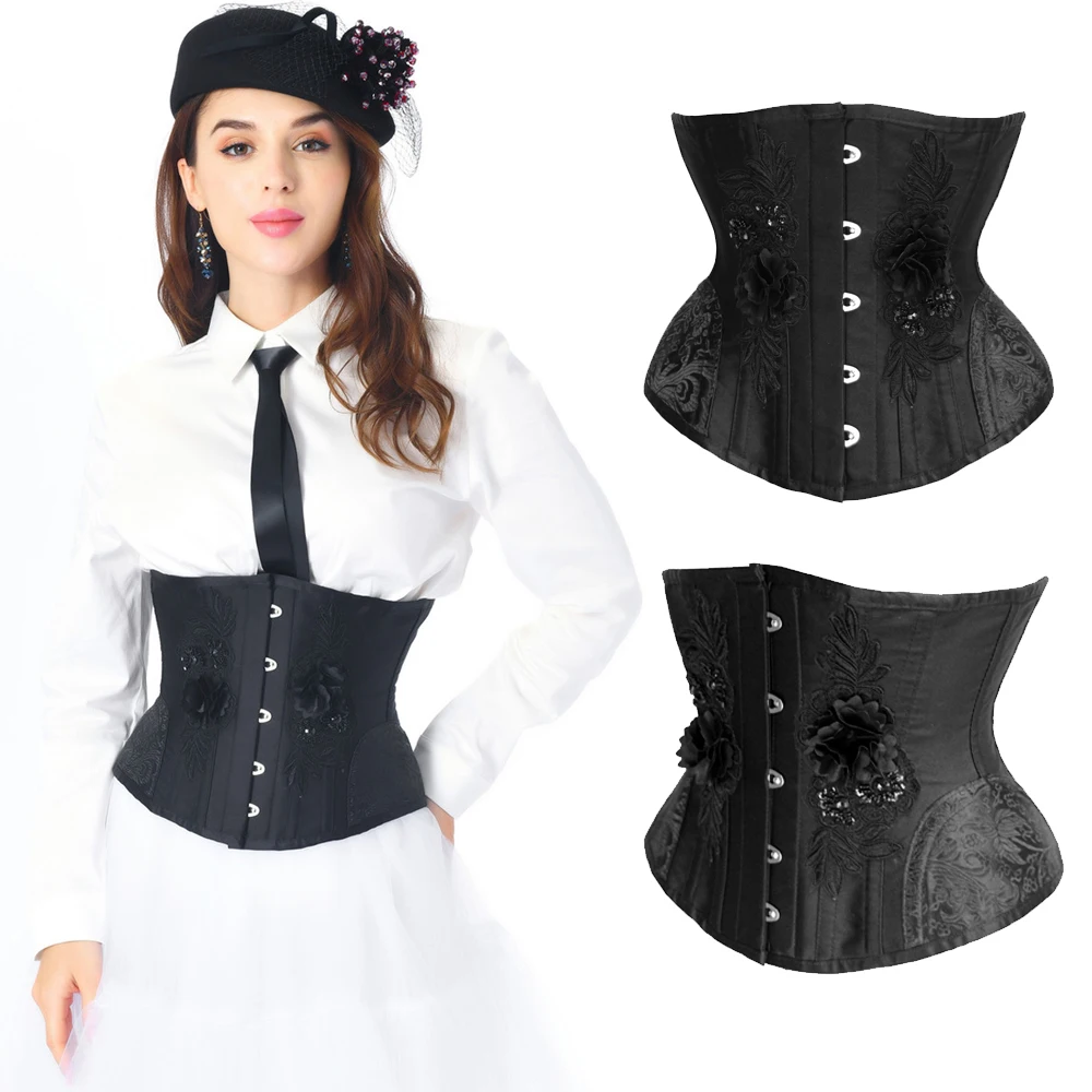 Корсет женский послеродовой со стальными косточками и вышивкой|Бюстье корсеты| |