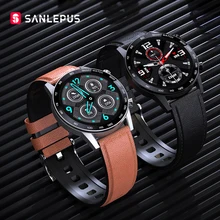 2021 sanlepus ecg relógio inteligente faz chamada smartwatch homens mulheres esporte fitness pulseira relógio para android apple xiaomi huawei