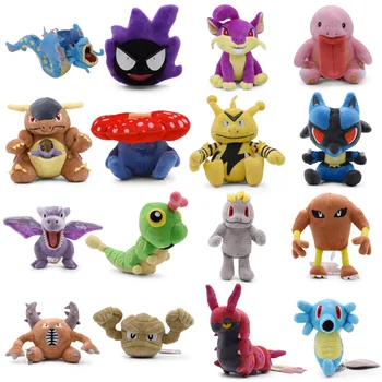 

TAKARA TOMY Plush Doll Pokemon Gyarados Rattata Scolipede Machop Gastly Kangaskhan Lucario Stuffed Peluche Christmas PKM Toy