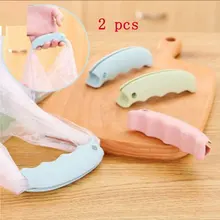 Силиконовое портативное устройство для овощей, экономичная хозяйственная сумка, держатель для переноски с ручкой замочной скважины, удобная ручка, защитный ручной инструмент