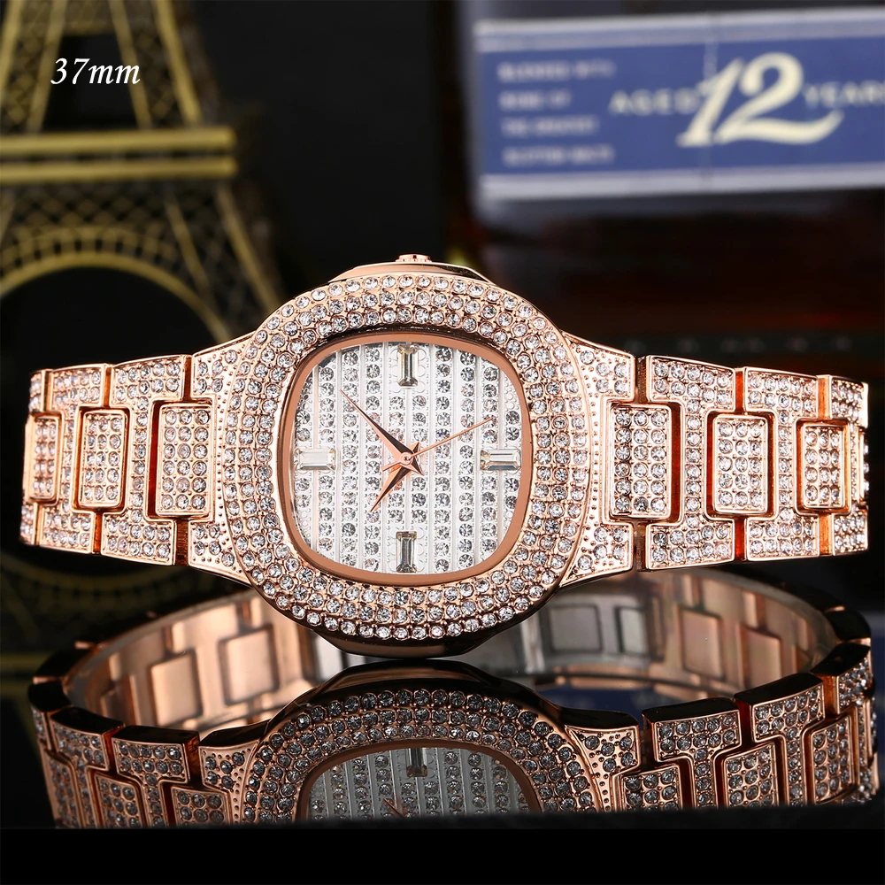 drop shipping for shopify full diamonds watch for women fashion womens quartz watches hip hop reloj mujer zegarek damski relogio feminino montre femme relojes para mujer 2020  (40)