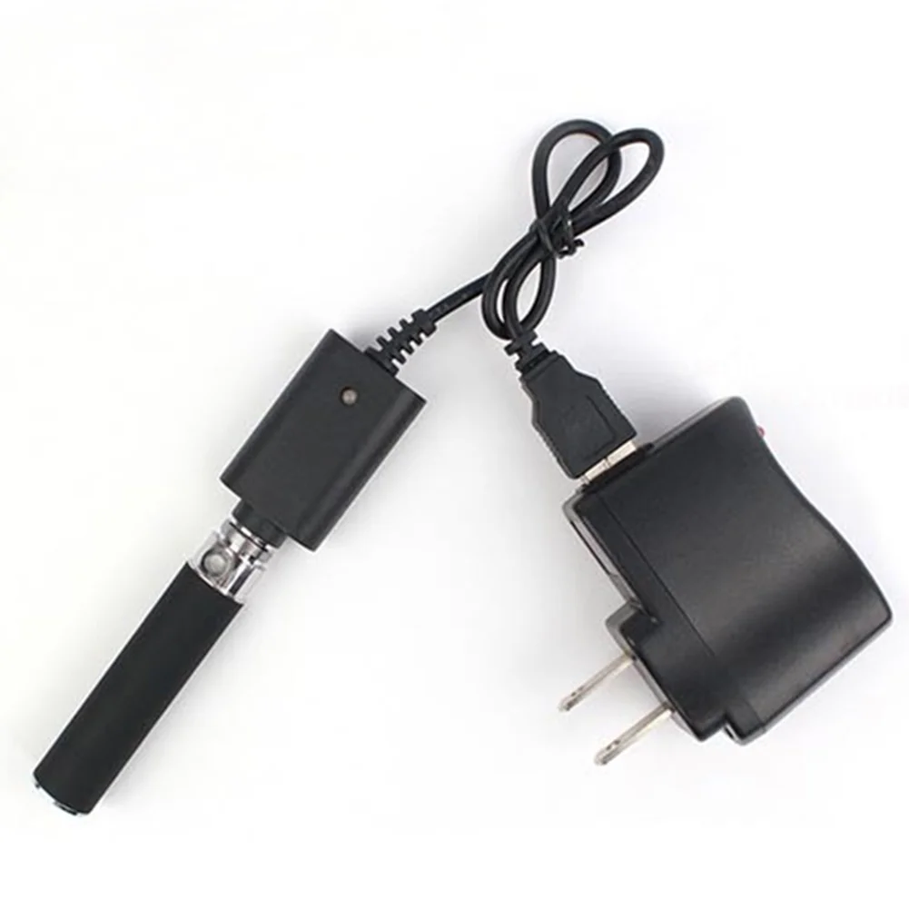 Универсальное зарядное устройство для электронных сигарет с usb-кабелем для EGO EVOD, лучшее для всех аккумуляторов 510 E, перезаряжаемая батарея черного цвета