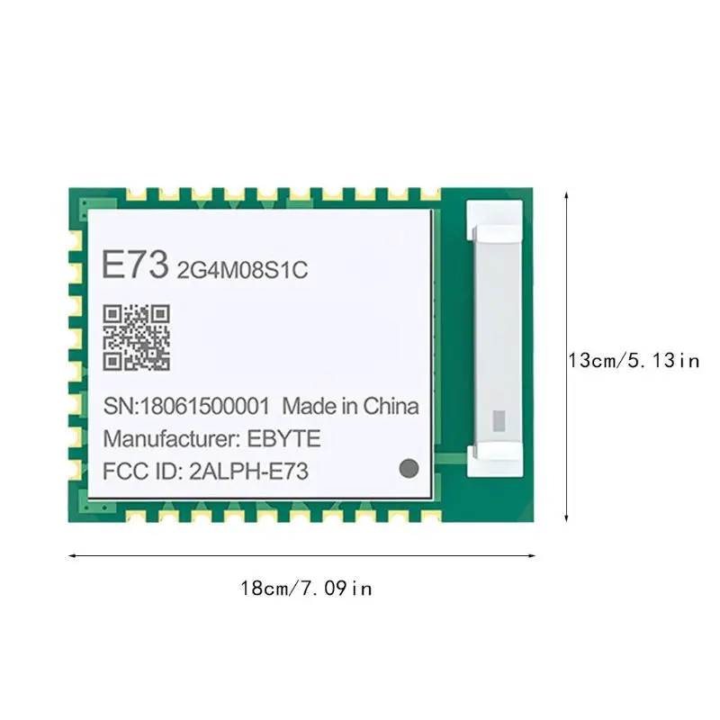 NRF52840 Bluetooth 5,0 240 МГц RF приемопередатчик E73-2G4M08S1C 8dbm керамическая антенна BLE 4,2 2,4 ГГц передатчик и приемник беспроводной