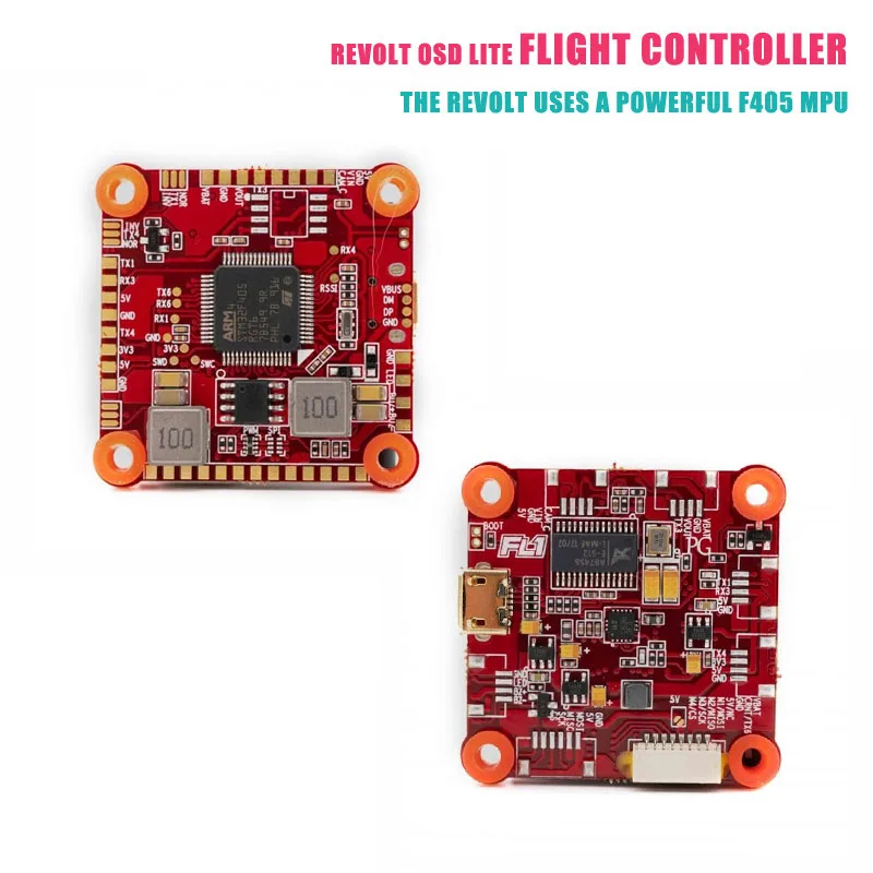 Высокое качество FlightOne крикет Revolt OSD Lite 30,5x30,5 мм F405 Контроллер полета для радиоуправляемого дрона FPV гоночный Квадрокоптер Запасная часть