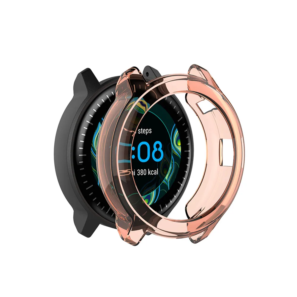 TPU Transparent Protective Case Watch Cover for Garmin Vivoactive3 Music Full Protection Screen Case for Vivoactive 3 Music