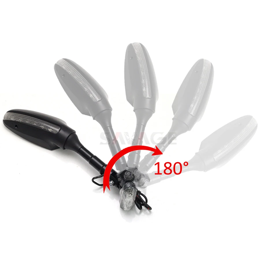  Rearview Side Mirrors LED Turn Signal For HONDA CBR 650F CBR650F 2014-2018 15 16 17 Motorcycle Adju - 32822105051