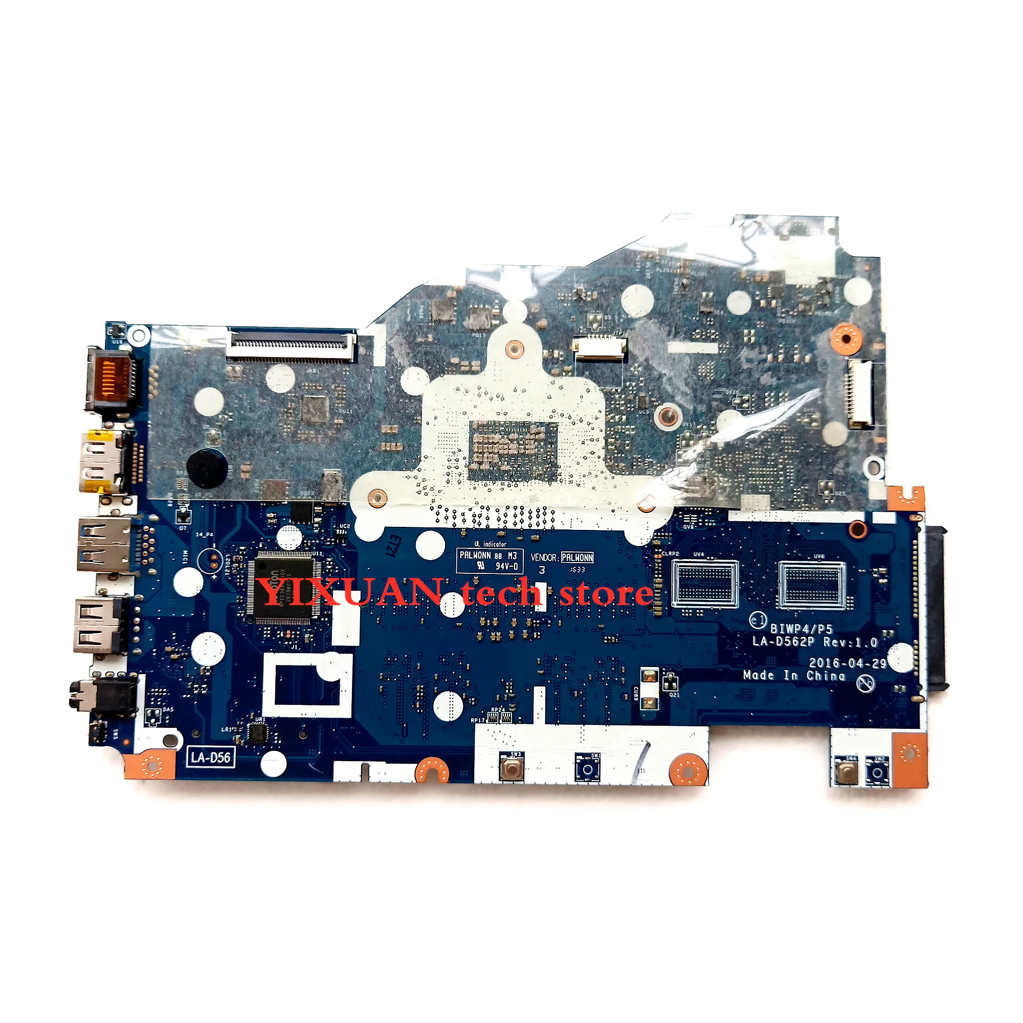 BIWP4/P5 LA-D562P материнская плата для lenovo Ideapad 110-15ISK материнская плата для ноутбука с процессором 4405U 4 Гб ОЗУ ТЕСТ ОК