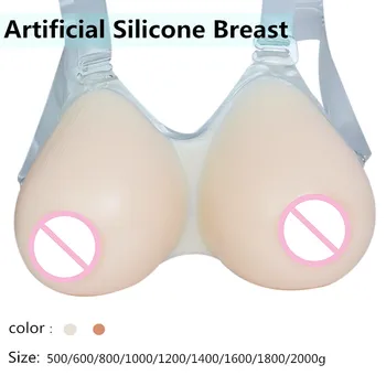 

Natural Artificial Breast LTD Waterdrop Shape Soft Forms Fake Silicone Boobs for Crossdresser Drag Queen Protection 500-1600g