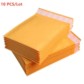 

10 PCS/Lot 110x150mm Kraft Paper Mailers Bubble Envelopes Bags Mailers Padded Shipping Envelope With Bubble Mailing Bag