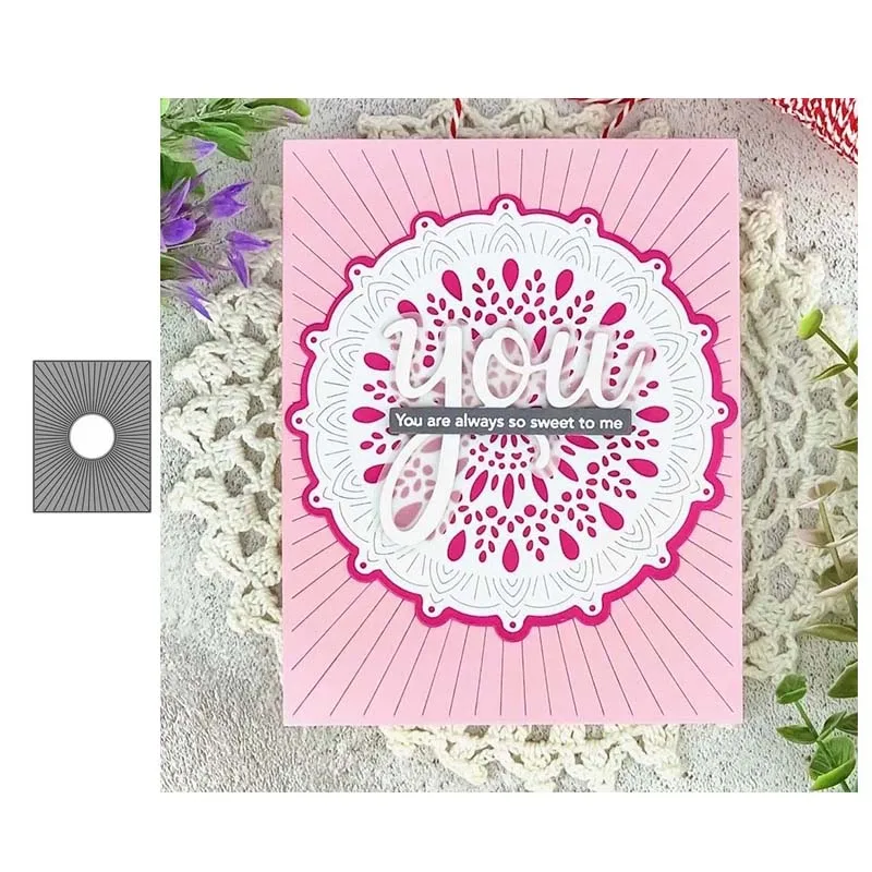 JC Блеск прямоугольный фон металлический Трафаретный вырубной штамп Скрапбукинг