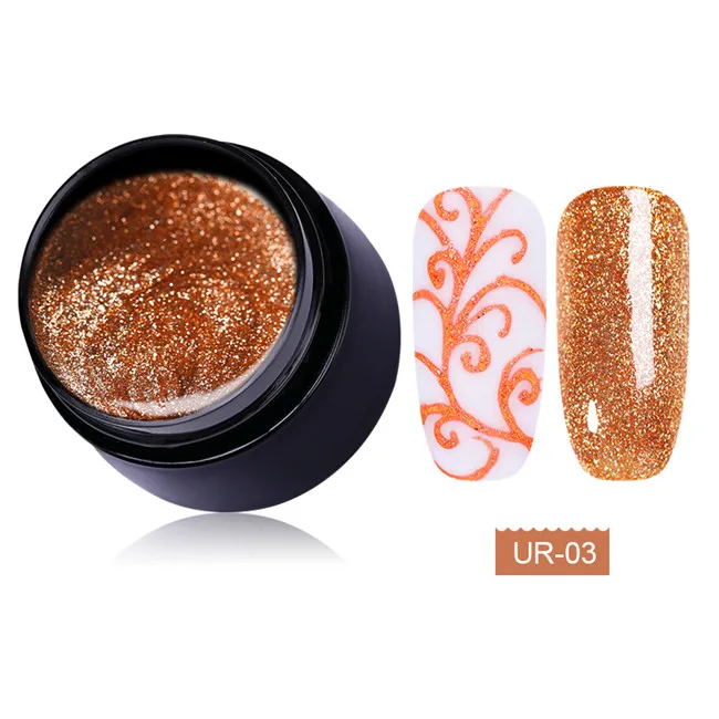 7ml platium 3 Ur Sugar 5 мл голографический гель для ногтей с блестками лак блестящая Лазерная блестка Розовый Фиолетовый Цвет замочить от УФ-гель лак для ногтей - Цвет: 7ml platium 3