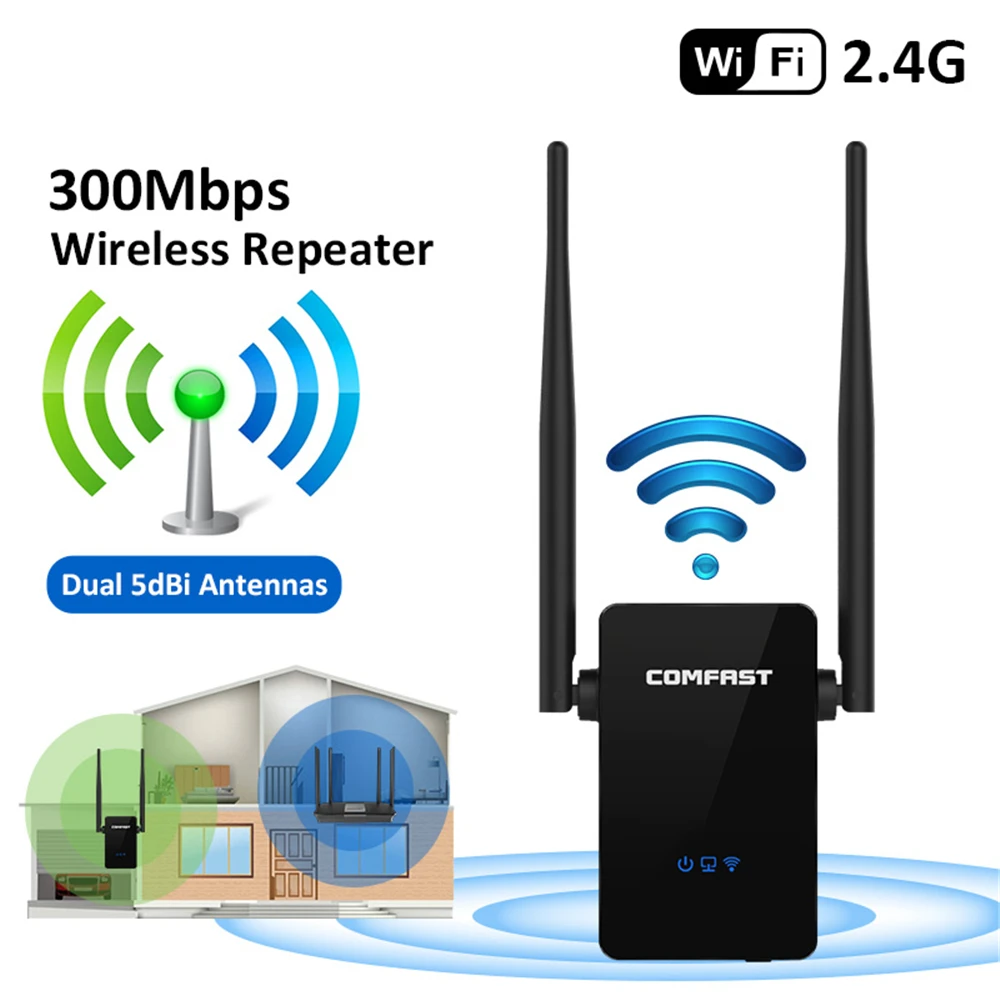 Беспроводной Wi-Fi репитер 300 Мбит/с 802.11n/b/g | Компьютеры и офис