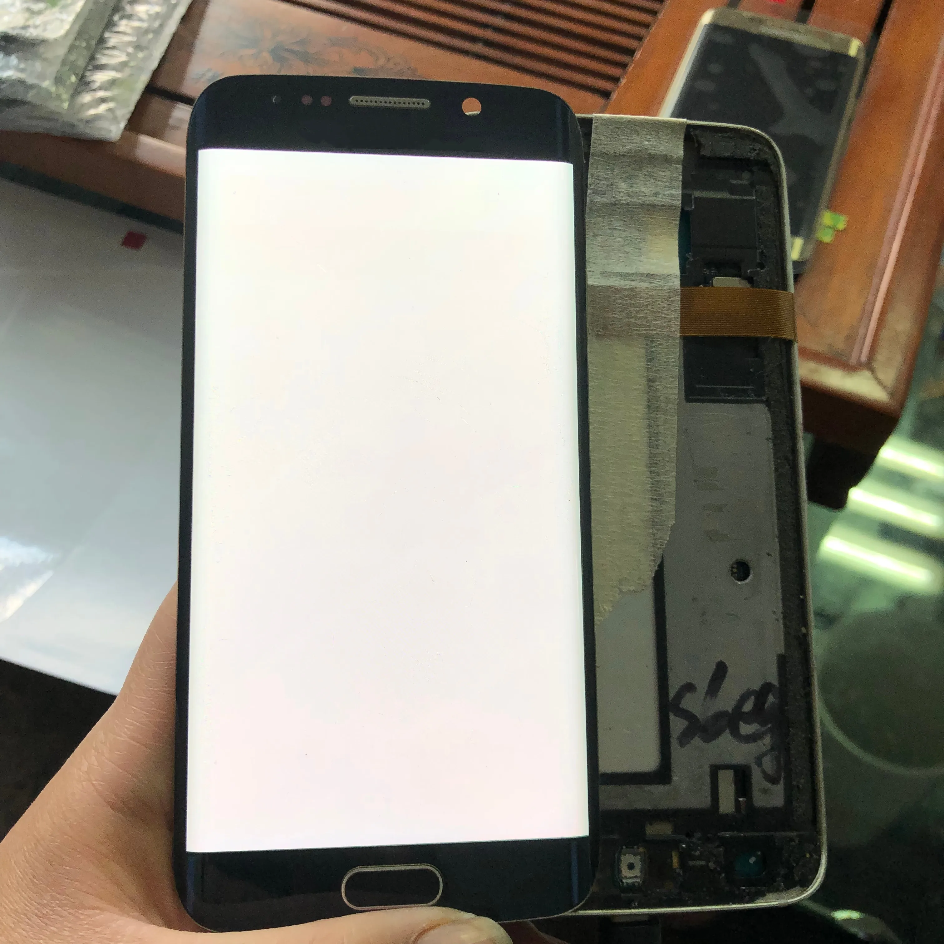 5 1 'супер Amoled LCD без рамки для SAMSUNG Galaxy S6 edge G925 G925F ЖК-дисплей + сенсорный экран