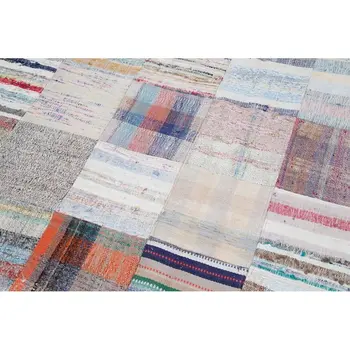 

241x300 Cm Multicolor Handmade Rugs Patchwork Rug-8x10 Ft