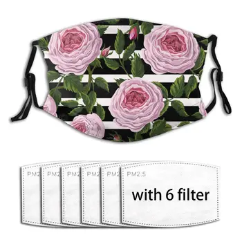 

Air Pollution Unisex Face Mask Protective Mask Pink English Roses Anti Haze Dust Dustproof Mouth Mask Windproof