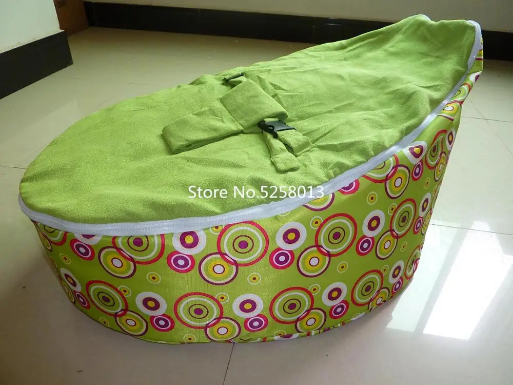 green A Hippy Daze розовый детский первый стул, детский beanbag диван, Многофункциональный Детский beanbag - Цвет: green A