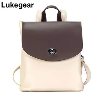 

Lukegear Split Leather Backpack Kawaii Backpacks for Girls Softback Hanging Bags for Women