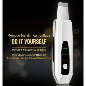 

Ultrasonic Skin Scrubber Deep Face Cleaning Machine Peeling Shovel Facial Pore Cleaner Face Skin Scrubber Lift Machine