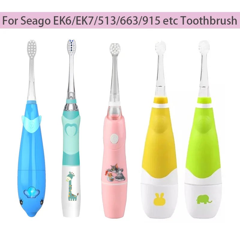 4Pcs Replacement Brush Heads For Seago Child Sonic Electric Toothbrush toothbrush heads