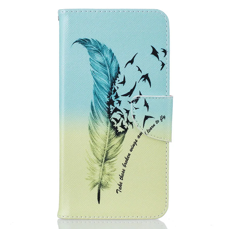 Feathers Birds Чехол для iPhone 11 Pro Max Fundas с откидной крышкой из искусственной кожи, силиконовый чехол для iPhone XS X XR 8 7 Plus 6 6S 5 5S 6Plus 7 Plus, задняя крышка - Цвет: Feathers Birds
