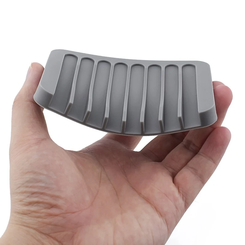 

Rack Bathroom Gadgets Soap Dish Soap Tray Holder Bathroom Silicone Soap Holder Non Slip Soap Box Toilet Shower Tray Draining