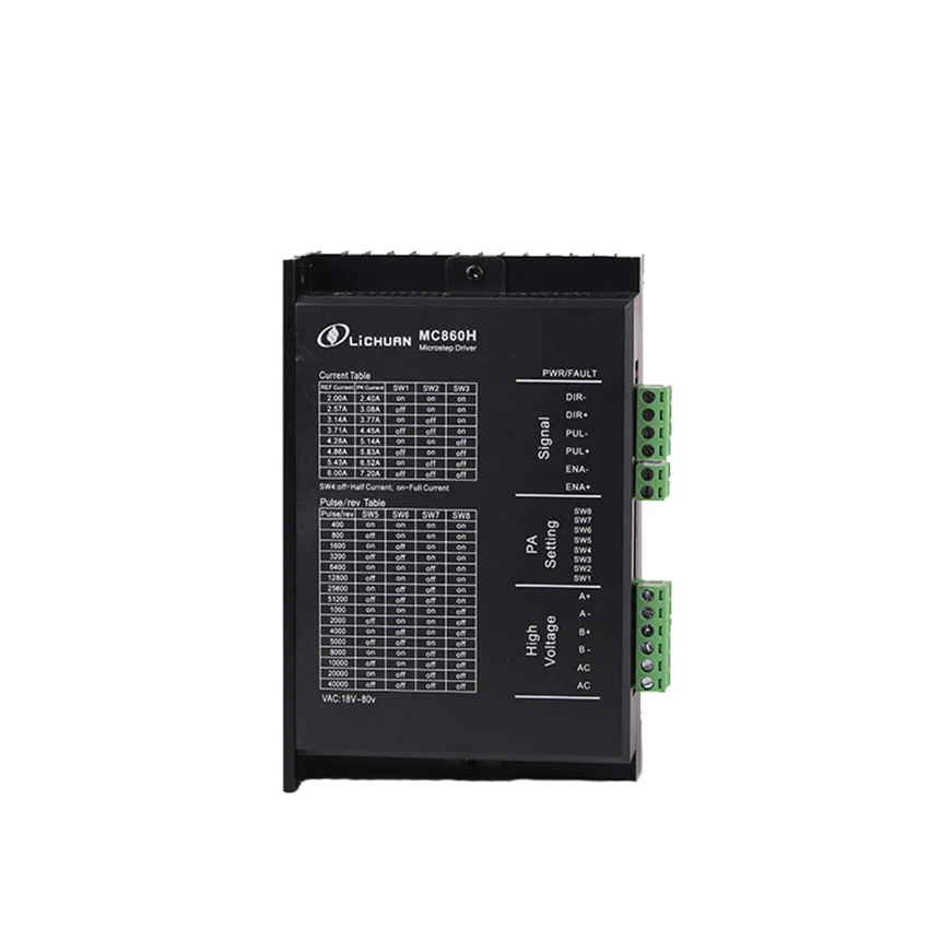 Шаговый двигатель Lichuan LC86HS128 + MC860H шаговый привод с 10N.m 6A D14/12 7 мм поддержка DSP для