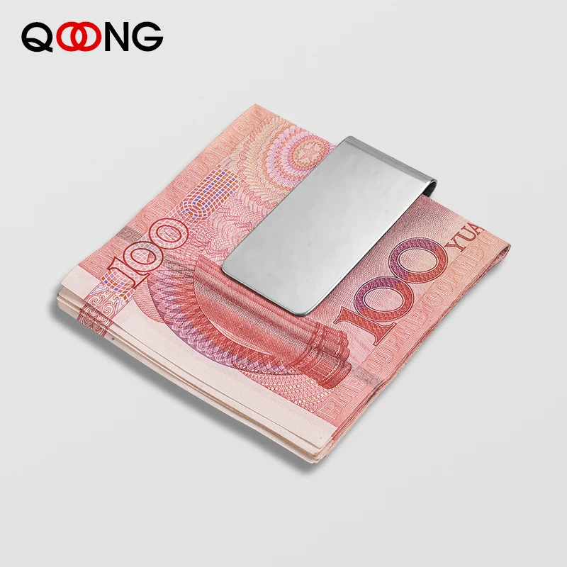 Money Clip Business Card Credit Card Cash Wallet For Men Women Lettering QZ40-004 credit card holder,id card holder,synthetic leather wallet,metal money clip