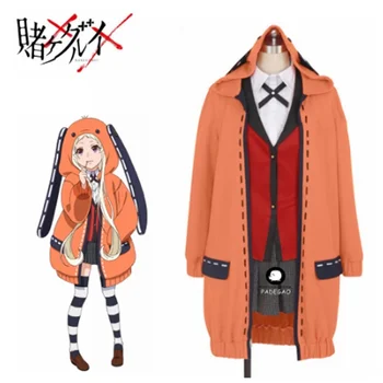 

Anime Kakegurui Cosplay Yomozuki runa Cosplay Costume Hoodie Halloween Dress for Women