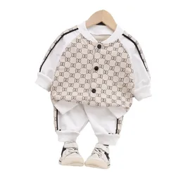 Vêtements en coton pour bébés, nouvelle collection printemps automne, veste et Shorts à la mode, 2 pièces/ensembles 