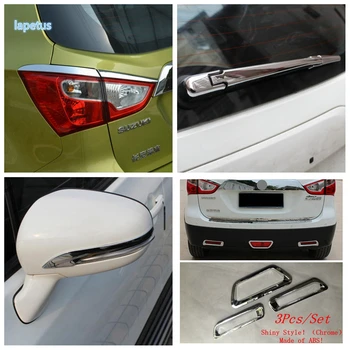 

Chrome Exterior Refit Kit Rear Window Wiper / Fog Lamps / Rearview Mirror Strip Cover Trim For Suzuki Sx4 S-cross 2014 - 2020