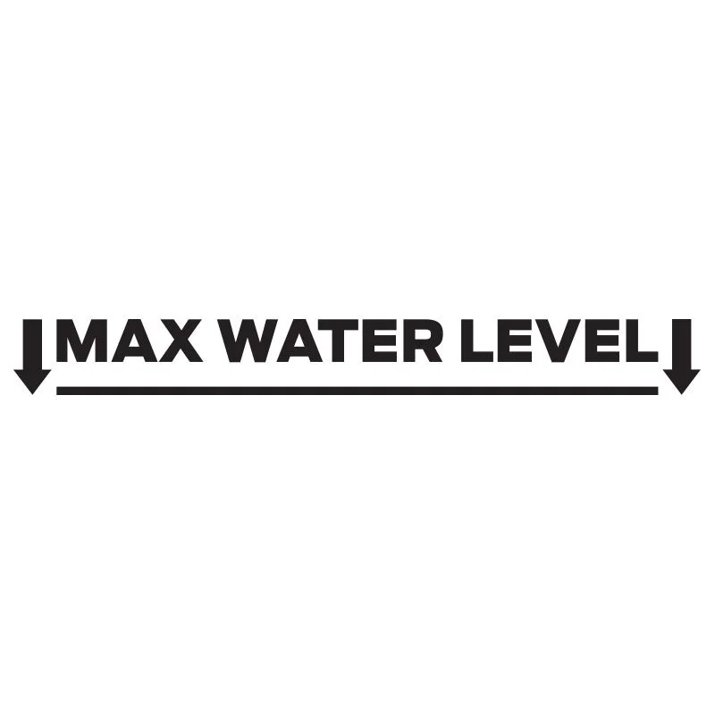 For(2) 9" Max Water Level Vinyl Decal Sticker for Jeep Wrangler 4x4 Trucks Off Road