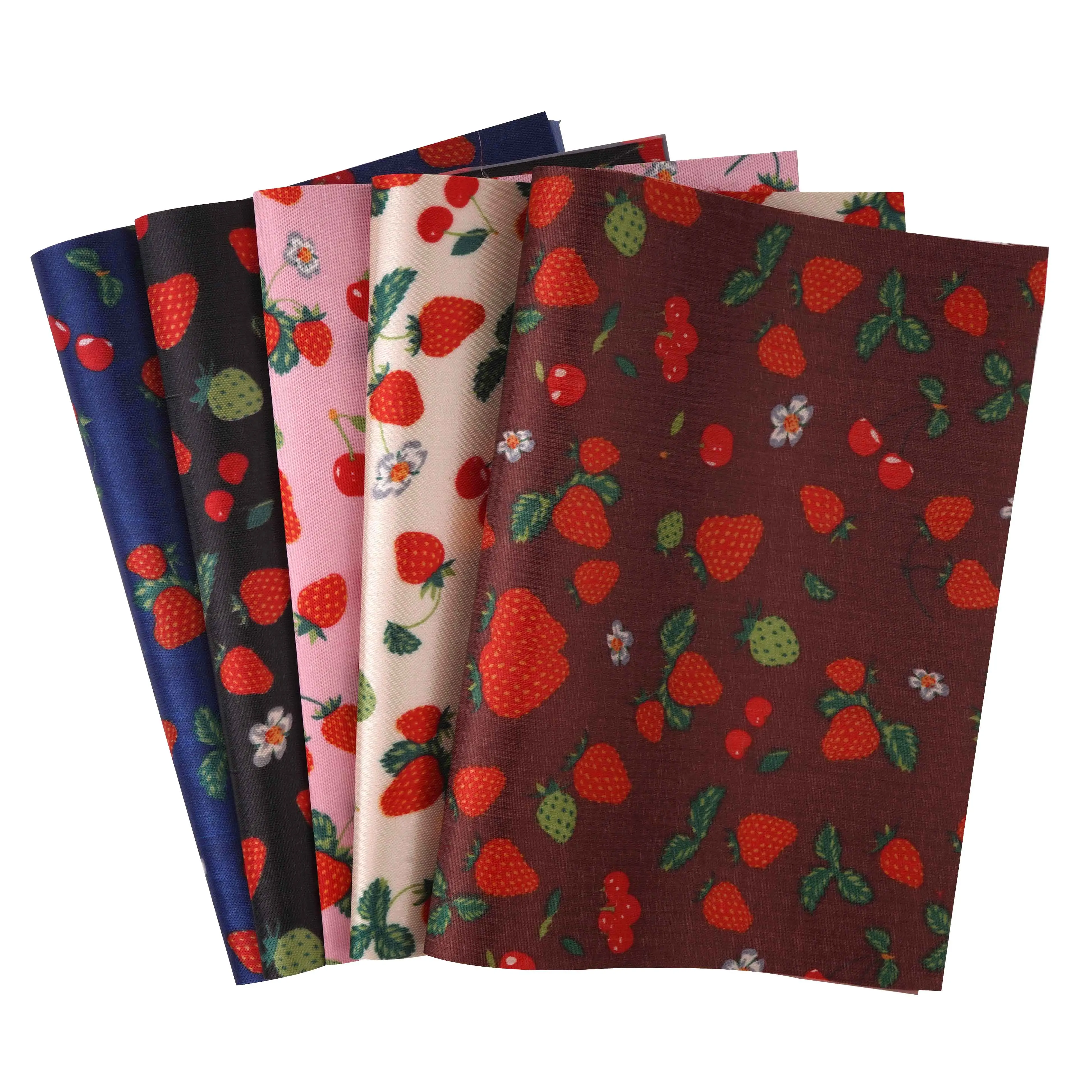 Lbira accessories A4 size 21cm*30cm Strawberry floral Printed faux artificial Synthetic leather fabric For bow diy decoration cr | Дом и сад