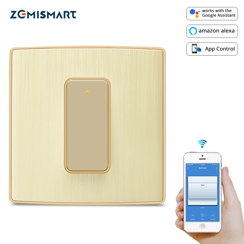 Умный кнопочный переключатель Zemismart с поддержкой Wi-Fi и Google Home | Электроника