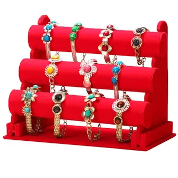 

3 Tier Detachable Velvet Watch Bracelet Jewelry Display Rack Storage Organizer