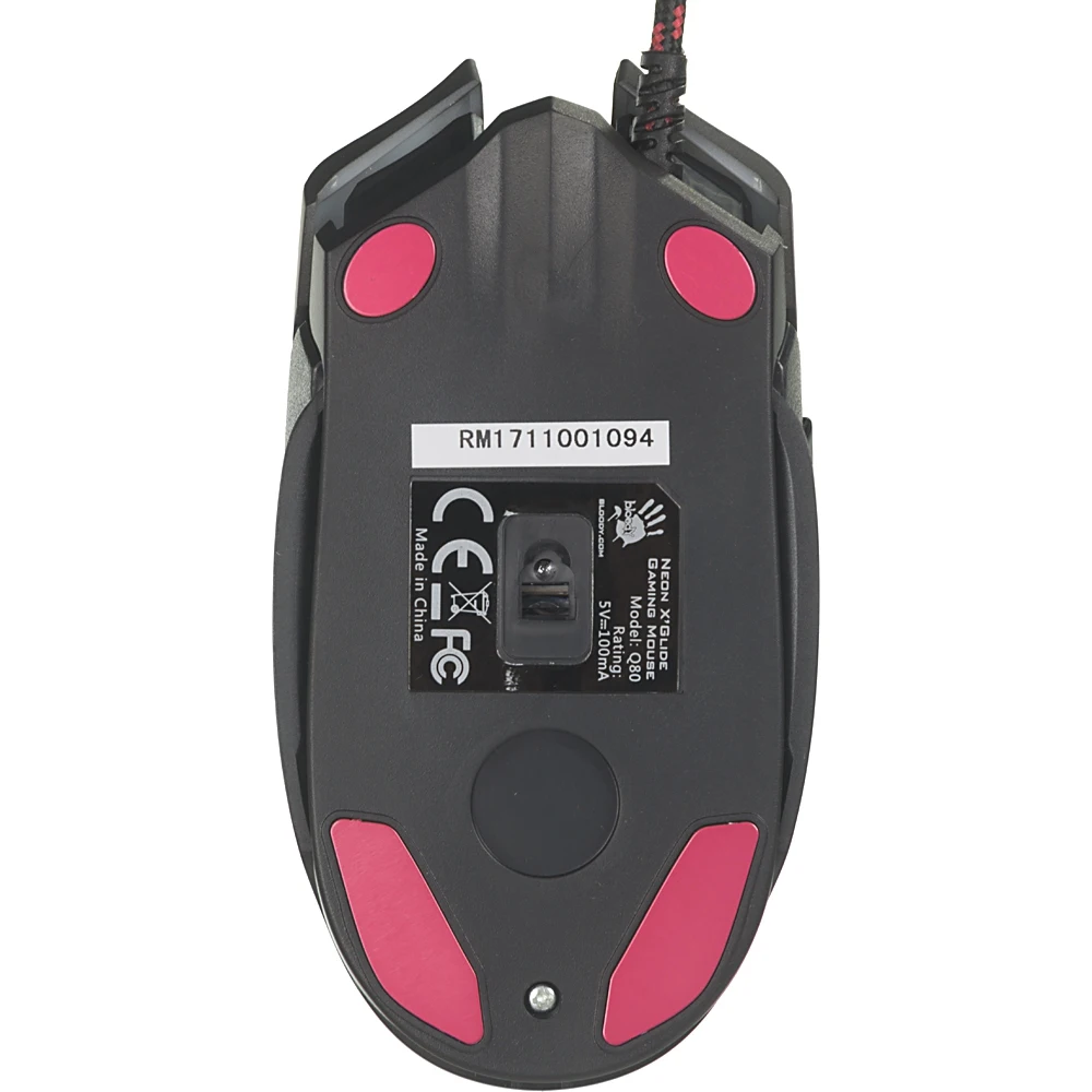 Мышь A4 Bloody Q80, проводная, USB, черный
