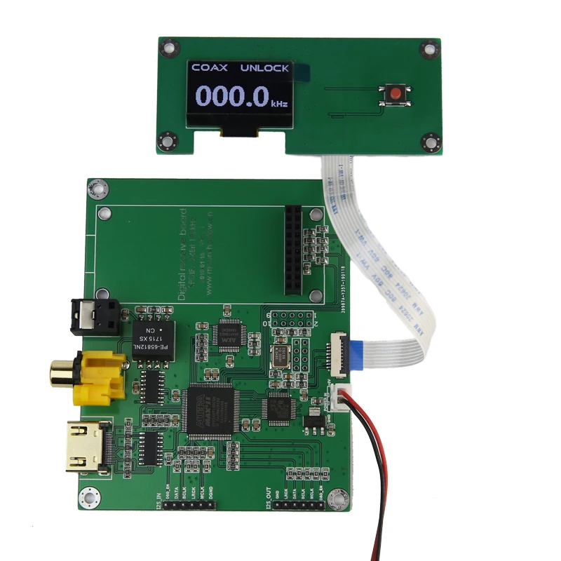 Amanero цифровой интерфейс XMOS частота дискретизации дисплея AK4118 SPDIF I2S
