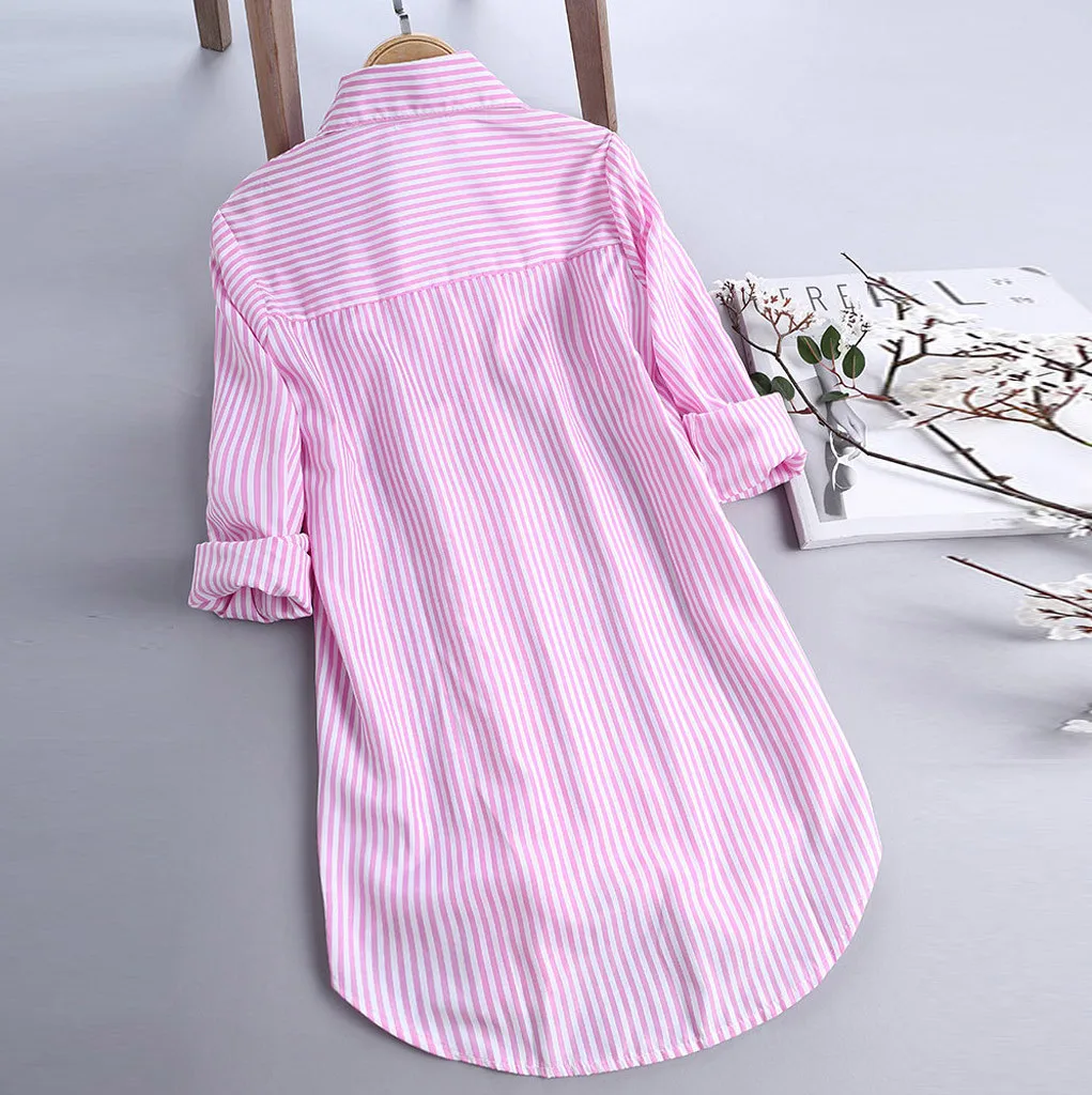 5Xl размера плюс для женщин Туника Рубашки Chic Блуза в полоску с принтом виде совы