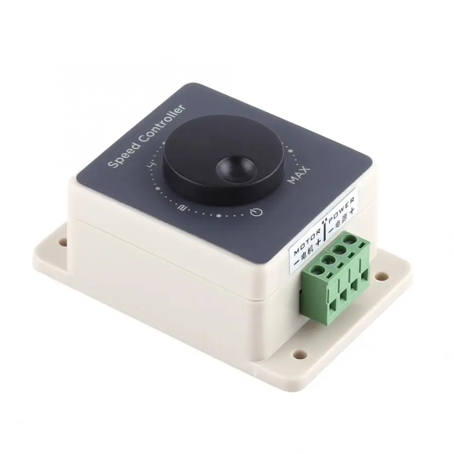 DC10-60V 20A широкоимпульсный модулятор PWM контроллер скорости двигателя водонепроницаемый корпус регулятор скорости двигателя Горячий