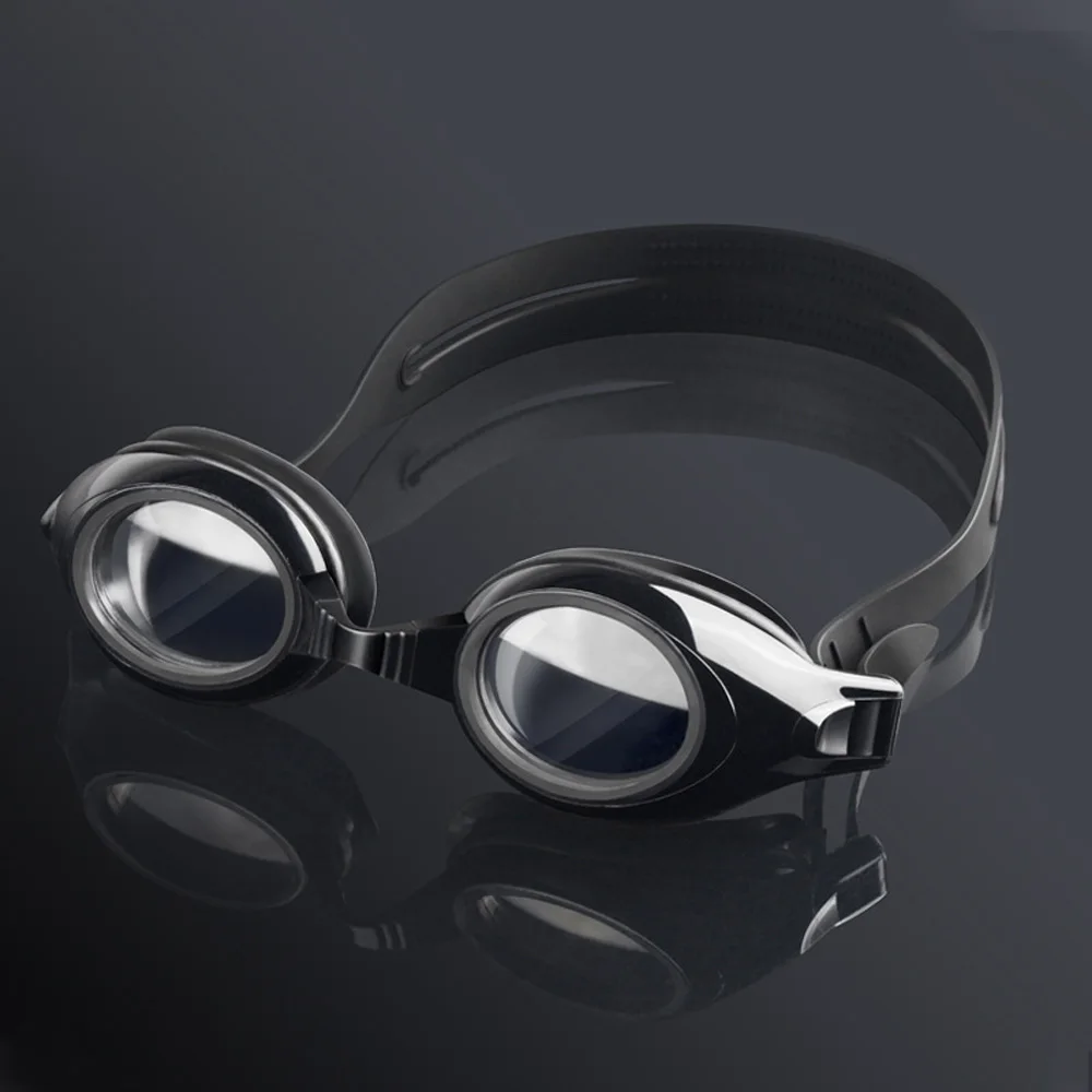 DMAR плавательные очки для близоруких Анти-туман УФ водонепроницаемые очки для плавания для мужчин и женщин пользовательские близорукость градусов линзы спортивные очки - Цвет: Белый