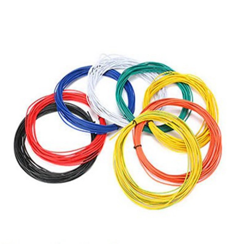 0 3 квадратный электронный провод UL1007 22AWG красный черный желтый синий белый