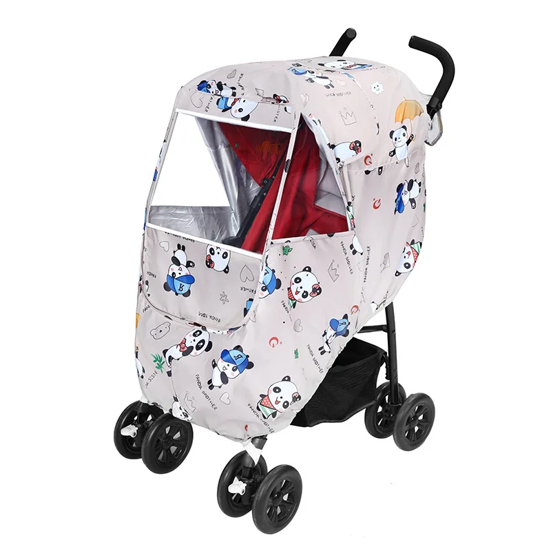 

Baby Stroller Rain Cover Universal Cold Protection Rain Cover Baby Carriage Raincoat Eva
