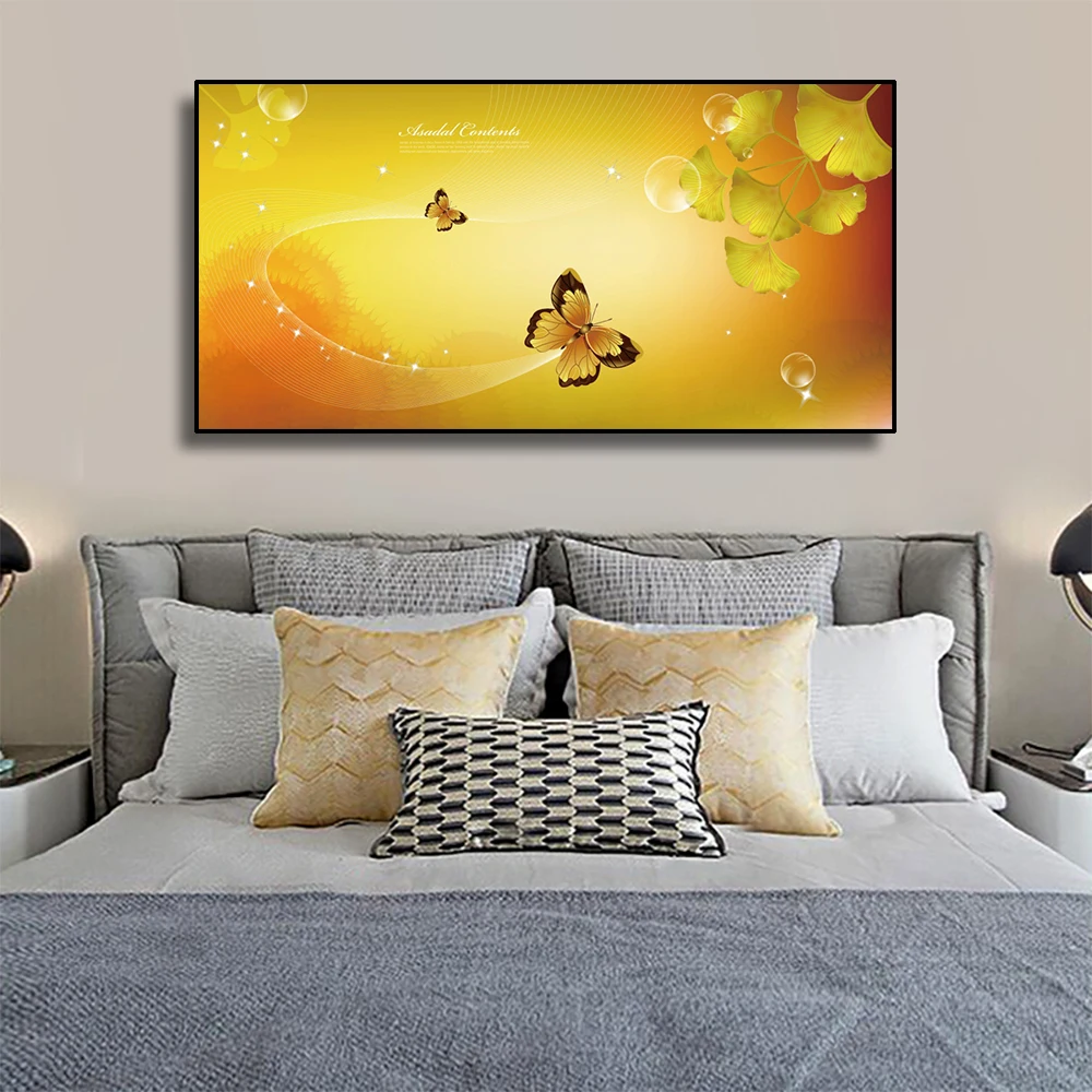 

Flower Butterfly Poster Scandinavian Home Decor Canvas Painting & Calligraphy Decoration Home Modern Posters and Prints Pictures