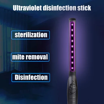 

Stick Rechargeable Disinfection Germicidal Light 30 LED UV Ozone Sterilizer Lamp Tube UVC Germicidal Light Sterilizing Lights