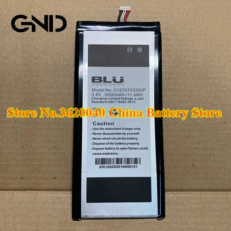 Сменный аккумулятор GND 3 8 в 3000 мАч 7 0 Втч C1275703300P для BLU Studio D700 D700A/i новый полимерный