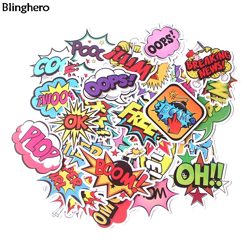 10 компл./лот Blinghero текст Стикеры s 40 шт./компл. Забавный Buzzword Стикеры s Скрапбукинг Стикеры наклейка Чемодан компьютер Стикеры BH0092